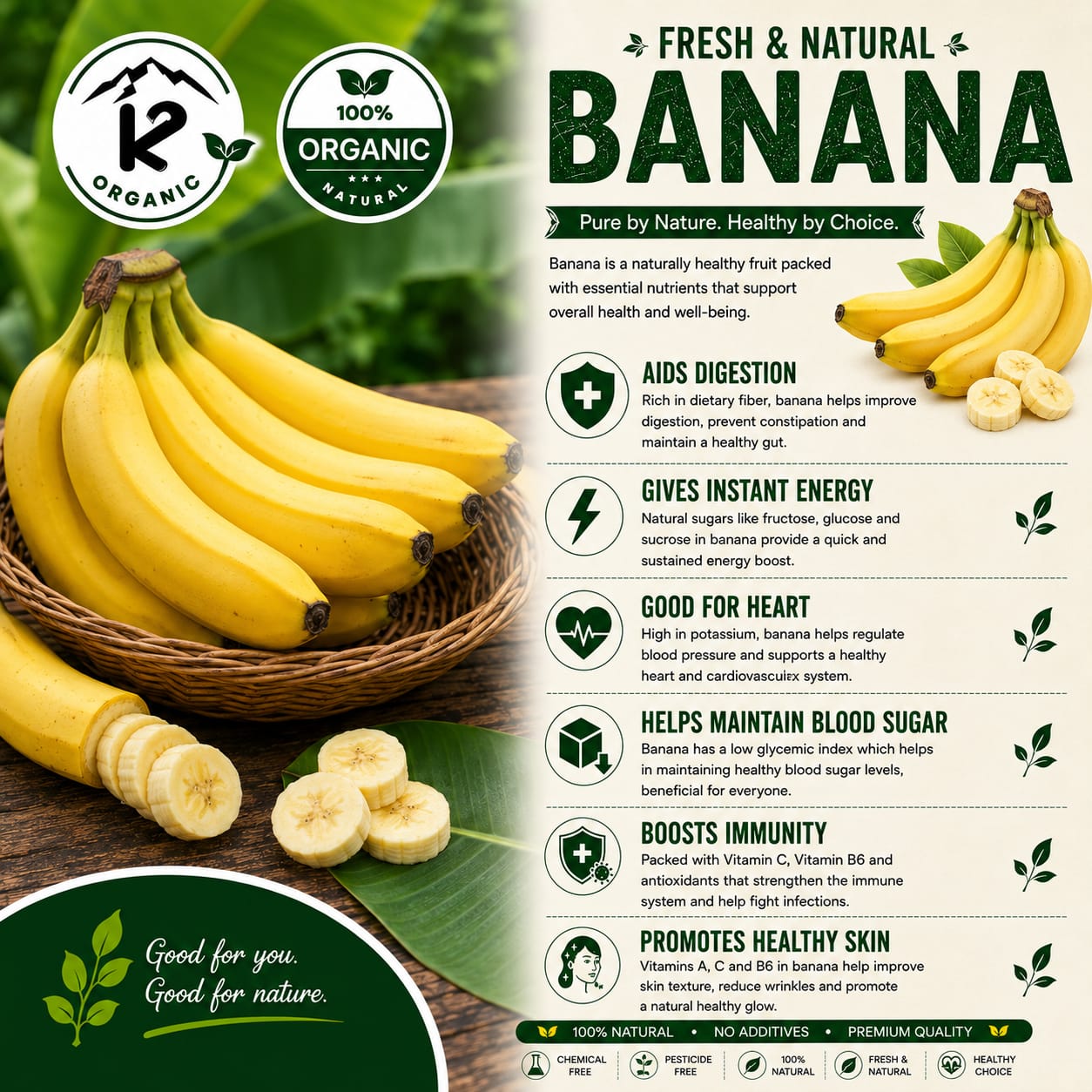 Banana/Kela (Semi Ripe)